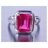 Ladies Ruby & Diamond Ring