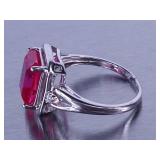 Ladies Ruby & Diamond Ring