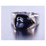 Ladies Onyx Designer Ring