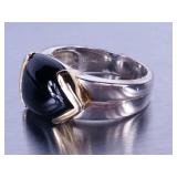Ladies Onyx Designer Ring