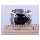 Ladies Onyx Designer Ring