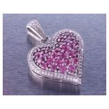 Ladies Pink Sapphire Pendant