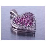 Ladies Pink Sapphire Pendant