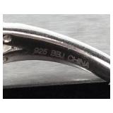 Ladies Garnet & Diamond Dinner Ring