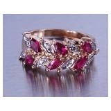 Ladies Ruby Estate Ring