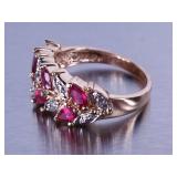 Ladies Ruby Estate Ring