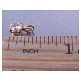 CZ Pendant in Yellow Gold