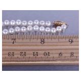 Very Nice Natural Pearl Estate Necklace in 14K Gold