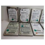 Lot of 10 IDE 80GB hard drives