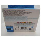 White Gamer package with a controller and a power stand