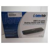 Laptop docking station with video