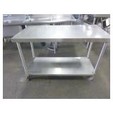 Stainless Table with Casters