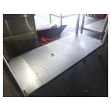 Stainless Work Table with Can Opener