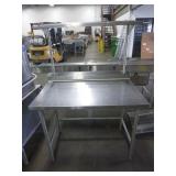 Stainless Work Table with Overshelft