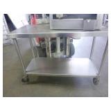 Stainless Work Table on Casters