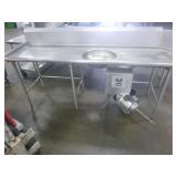Dirty Side Dishwasher Table with Salvajo Garbarge Disposal