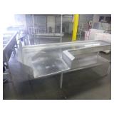 Clean Side Dishwasher Table with Stainless Shelf