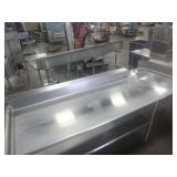 Clean Side Dishwasher Table with Stainless Shelf