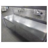 Clean Side Dishwasher Table with Stainless Shelf