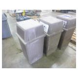 3 Rubbermaid Trash Cans