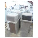 3 Rubbermaid Trash Cans