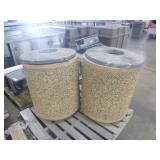 2 Heavy Commercial Rock Garbage Containers