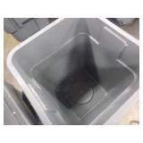 4 Garbage Cans on Casters