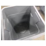 4 Garbage Cans on Casters