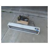 Electric Base Board Heater & Halogen Lights
