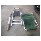 Chase Lounger, Step Stool, Burlap