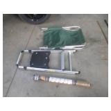 Chase Lounger, Step Stool, Burlap