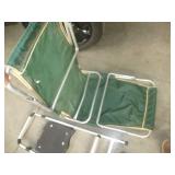 Chase Lounger, Step Stool, Burlap