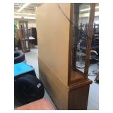 WOOD AND GLASS HUTCH / CABINET