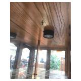 WOOD AND GLASS HUTCH / CABINET