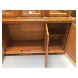 WOOD AND GLASS HUTCH / CABINET