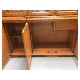 WOOD AND GLASS HUTCH / CABINET