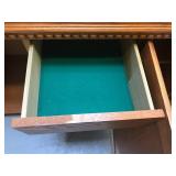 WOOD AND GLASS HUTCH / CABINET