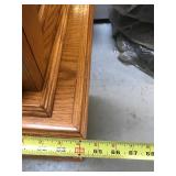 WOOD AND GLASS HUTCH / CABINET