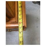 WOOD AND GLASS HUTCH / CABINET