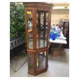 CORNER CURIO CABINET