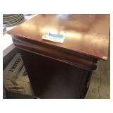WOODEN DRESSER AND NIGHT STAND