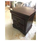 WOODEN DRESSER AND NIGHT STAND