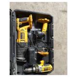DeWalt DW908 Rechargeable Flashlight, DC385 Variable Speed Reciprocating Saw, DC925 Cordless Drill/Driver/Hammer Drill
