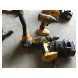 DeWalt DCD950 Cordless Drill/Driver/Hammer Drill, DW919 Rechargeable Light, DW056 Cordless Heavy Duty Impact Driver, DW9116 7.2V-!8V 1 Hour Charger