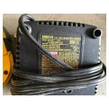 DeWalt Two DW9096 18V Battery Packs, DW9116 7.2V-18V 1 Hour Charger