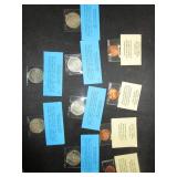 6 2000 Liberian $10 Coins and 4 1/4 oz Copper Medallions