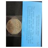 6 2000 Liberian $10 Coins and 4 1/4 oz Copper Medallions