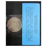6 2000 Liberian $10 Coins and 4 1/4 oz Copper Medallions