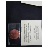 6 2000 Liberian $10 Coins and 4 1/4 oz Copper Medallions