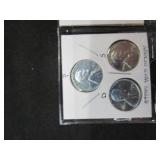 12 Steel Pennies (1943 D, P, S)